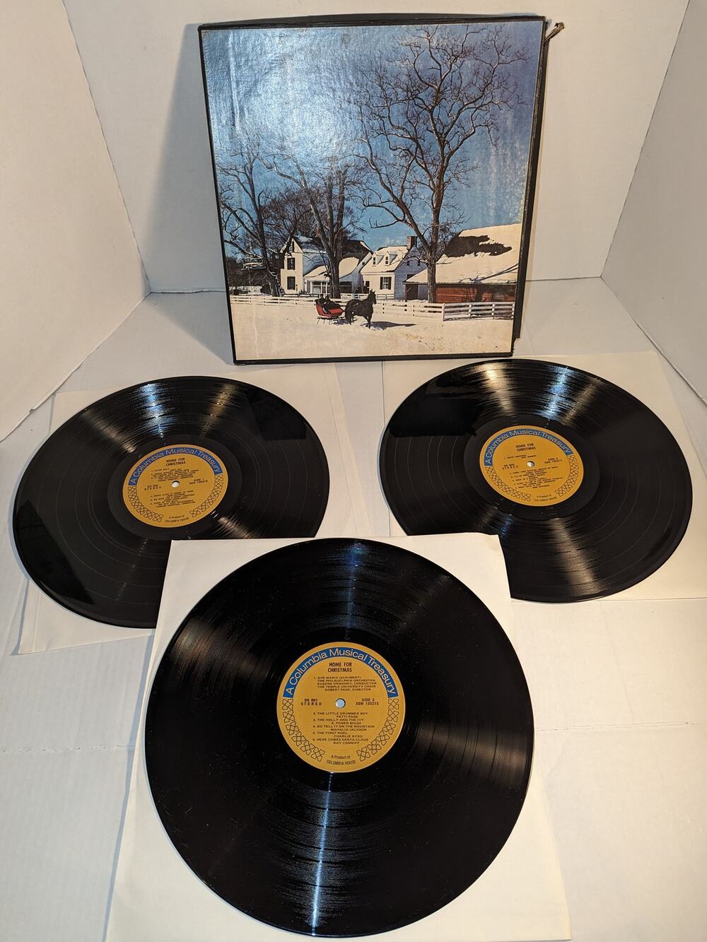 Home For Christmas 3 LP Box Set Columbia House Musical Treasury Vinyl P3S 5608